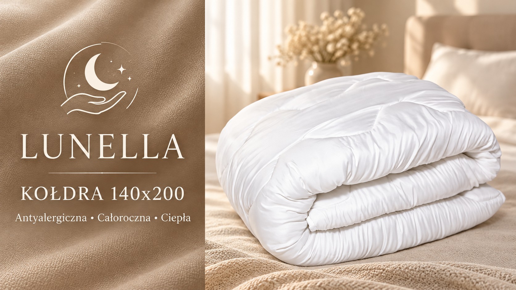 kołdra 140x200 lunella baner